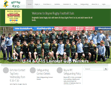 Tablet Screenshot of boynerfc.ie